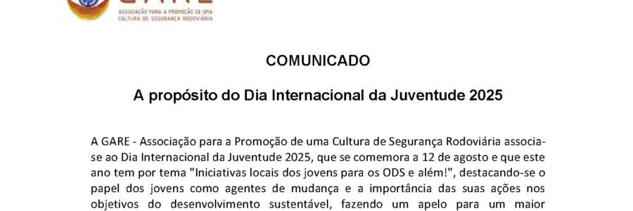 Comunicado – A propósito do Dia Internacional da Juventude 2025